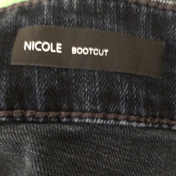 Kut from the Kloth Nicole Boot Cut Jeans Womens 10 32x34 Mid Rise Dark Wash Y2k - Picture 5 of 14